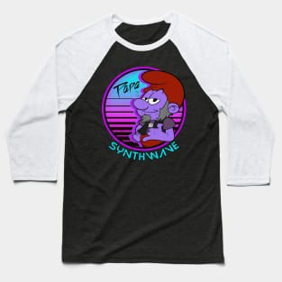 Papa Synthwave Baseball T-Shirt